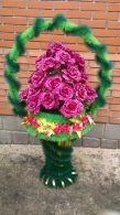 Корзина большая
с капроновой розой